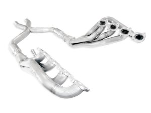 Ford Mustang Performance Exhaust - Stainless Works - Long Tube Headers with High-Flow Cats and 3in X-Pipe - `07-`10